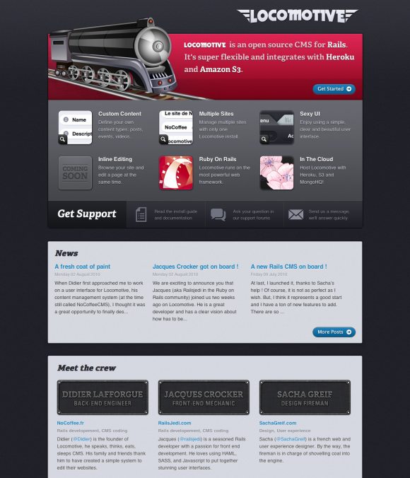 Locomotive — Ruby on Rails Open source CMS (20101006)